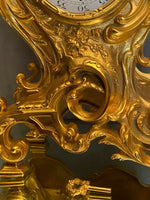 Charger l'image dans la galerie, Pendule cartel en bronze doré de style Louis XV
