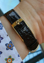 Charger l'image dans la galerie, MONTRE CARTIER OMEGA OR MERCURE 18K TANK 161.013
