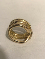 Charger l'image dans la galerie, Bague en or 18 carats serpent yeux diamants
